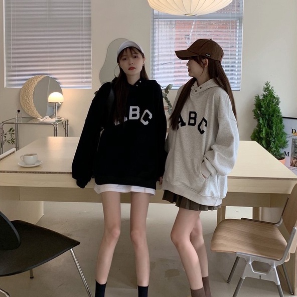 Áo Khoác Hoodie Nỉ Có Mũ Form Rộng ABC Nhiều Màu Unisex Nam Nữ Ulzzang | WebRaoVat - webraovat.net.vn