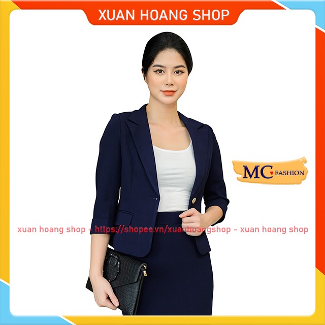 Áo Blazer Vest Kiểu Dáng Công Sở Đẹp Mc Fashion Đỏ, Đen, Xanh Tím Than Tav392 | BigBuy360 - bigbuy360.vn