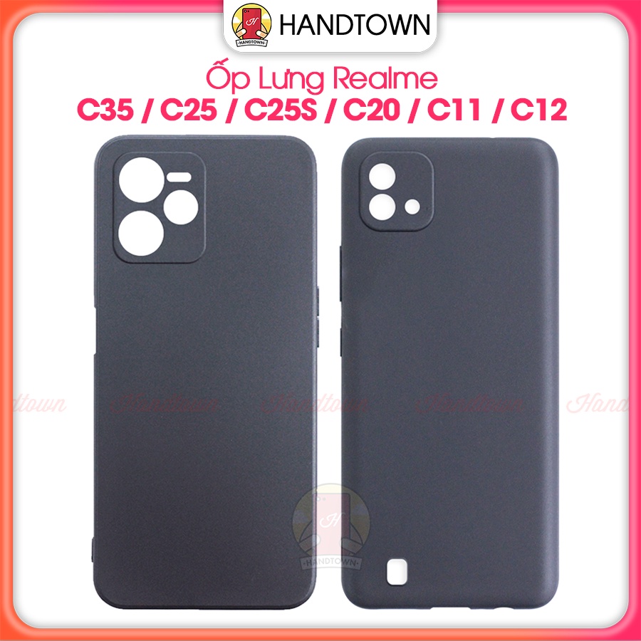 Ốp Lưng Realme C35 / C11 2021 / C25s C20 C20A C17 C15 C12 TPU Silicon Dẻo Đen Chống Sốc Trầy Xước Va Đập Cực Tốt