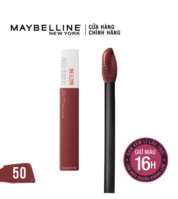 Son Kem Lì Maybelline New York Superstay Matte Ink 50 Voyager 5ml