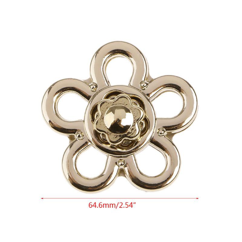 Khóa kim loại tạo hình hoa làm túi xách thủ công