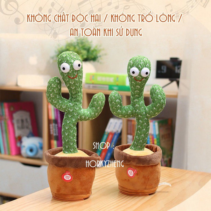 Cây Xương Rồng Nhảy Múa, Xương Rồng Nhại Tiếng, hát nhạc 120 bài hát và cơ thể sẽ lắc lư theo âm nhạc.