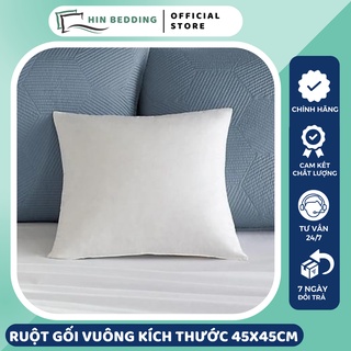 Ruột Gối Vuông HIN BEDDING, Ruột Gối Bông Hạt Cao Cấp Kích Thước 45x45cm