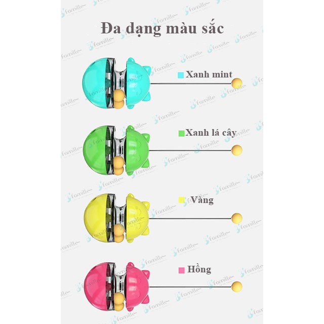 [SIÊU CHẤT]Đồ Chơi Thông Minh Cho Chó Mèo, Lật Đật Thả Hạt JFamille, Sẵn 4 Màu. Bền Đẹp, Chắc Chắn. JF15