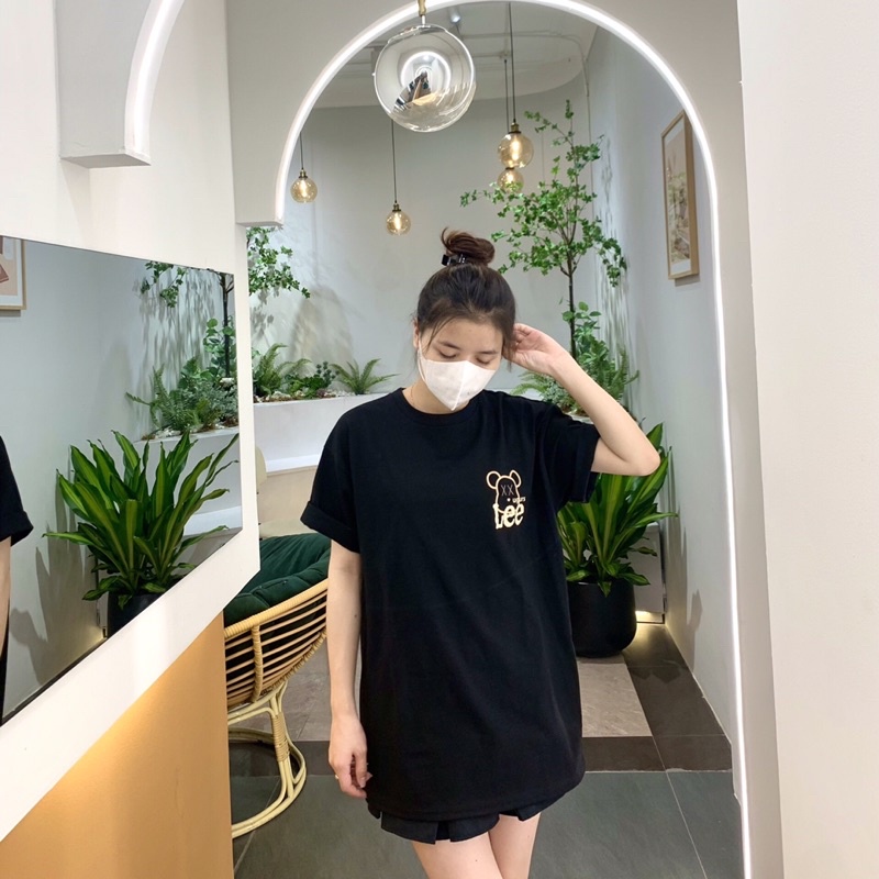 Áo Phông Nam Nữ 3158 In Hình Gấu Hai Mặt