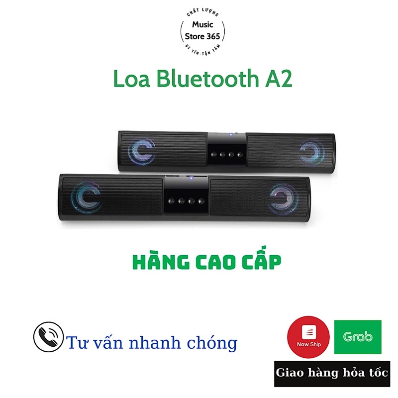 Loa bluetooth speaker A2 dáng dài 2 loa cực đỉnh, kiểu dáng sang trọng hỗ trợ thẻ nhớ
