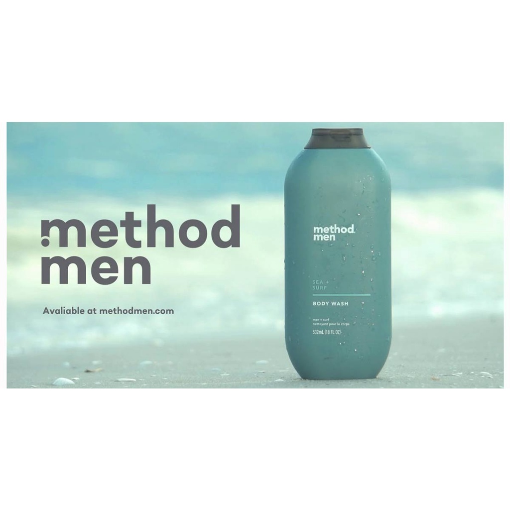 Sữa tắm Method Men Sea + Surf 532ml x3