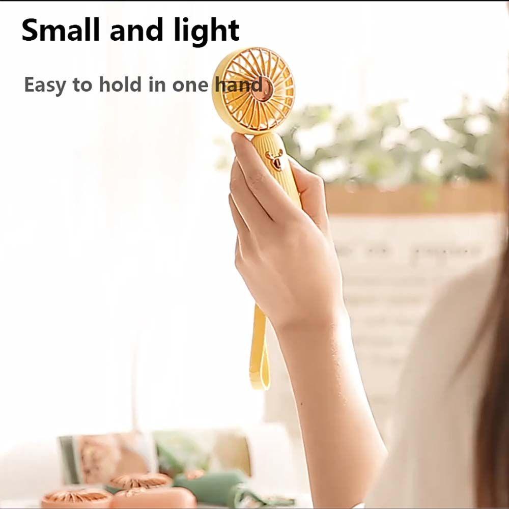 QUINTON Quạt Điện Làm Mát Cầm Tay Có Móc Khóa Không Ồn Tiện Dụng Cho Gia Đình