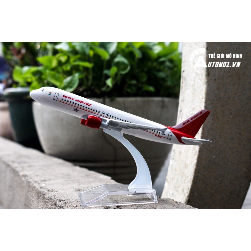 MÔ HÌNH MÁY BAY AIRBUS A320 AIR INDIA 16CM EVERFLY 6853