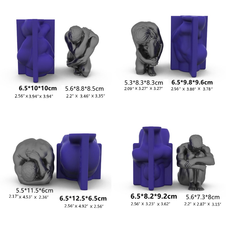 Khuôn Silicon Mềm Cỡ Lớn Dễ Tháo Gỡ Dùng Làm Bánh Lý Tưởng