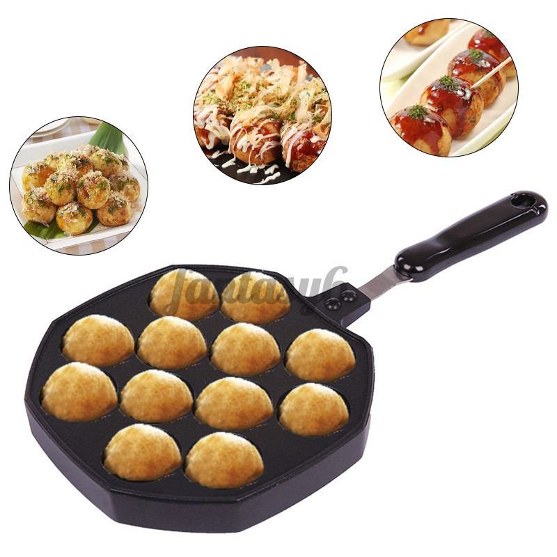 Chảo Làm Bánh Bạch Tuộc Takoyaki 12 Ngăn