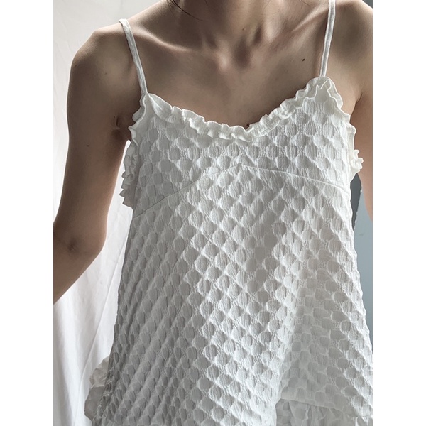 TIRTWO | Áo hai dây hoạ tiết ô vuông - Design by TUDO