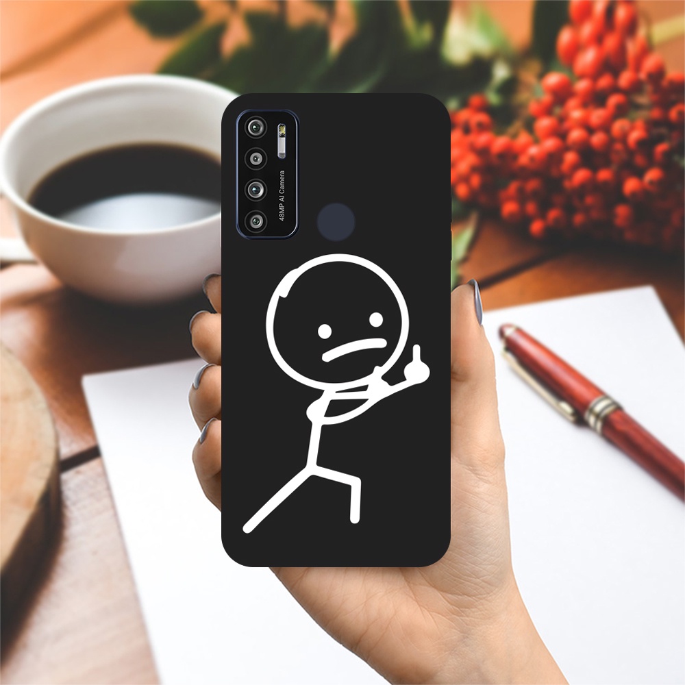 Ốp lưng Vsmart Joy 3/Joy 4/Active 3/Bee 3/Live/...dẻo đen hình Người que BST1