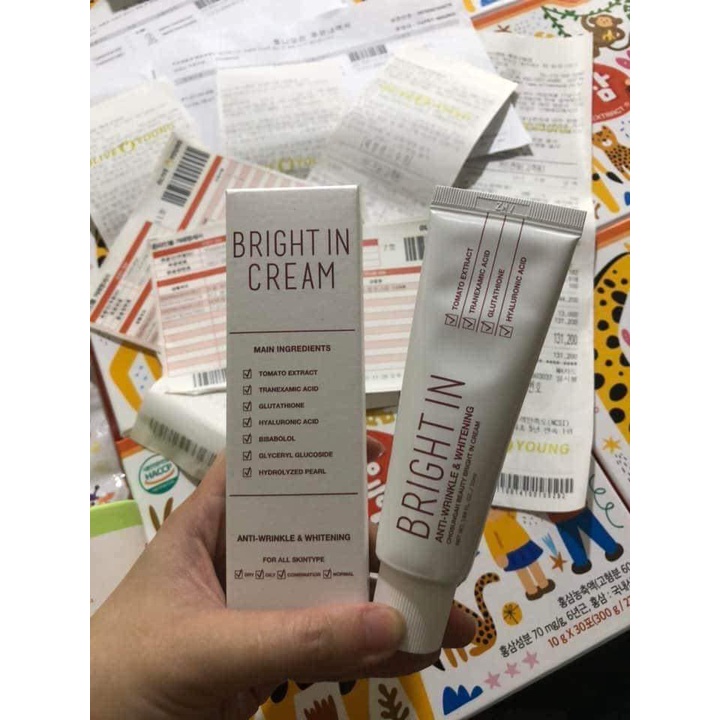 Kem dưỡng truyền trắng, căng bóng da BEAUTY BRIGHT IN CREAM - anti - wrinkle & whitening