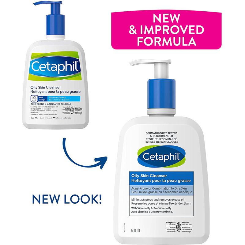 [HÀNG NỘI ĐỊA CANADA] Sữa rửa mặt cho da dầu Cetaphil Canada Oily Skin Cleanser 500 ml - Sửa rửa mặt Centaphil