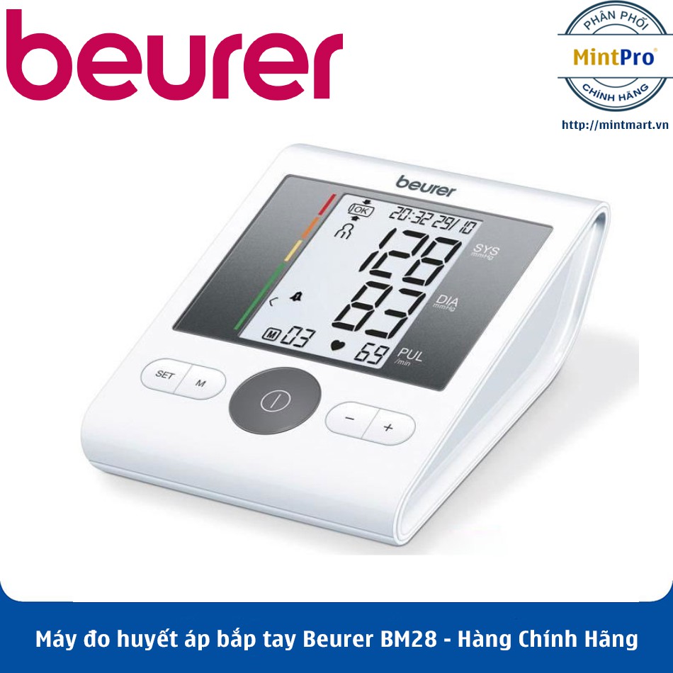 Máy đo huyết áp bắp tay Beurer BM28 – Hàng Chính Hãng