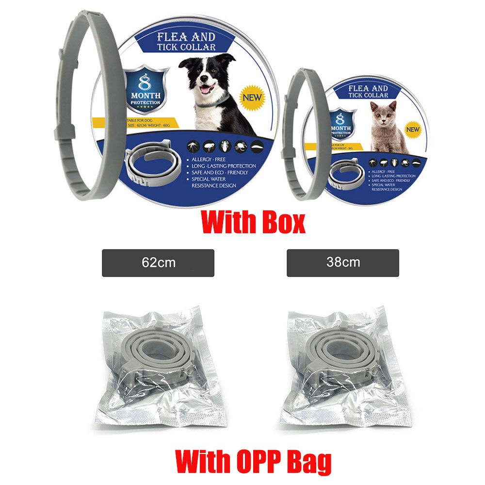 Vòng cổ silicon chống muỗi/ côn trùng bảo vệ cổ dành cho thú cưng 8 tháng