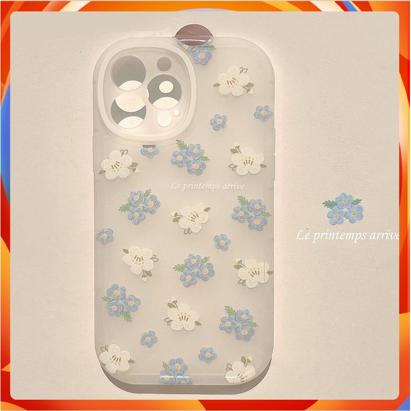 Ốp lưng IPhone  trong bo tròn hoa cúc nhỏ 6/6s/6plus/6splus/7/7plus/8/8plus/xs/11/12/13/14/Pro/Plus/Promax TBT9