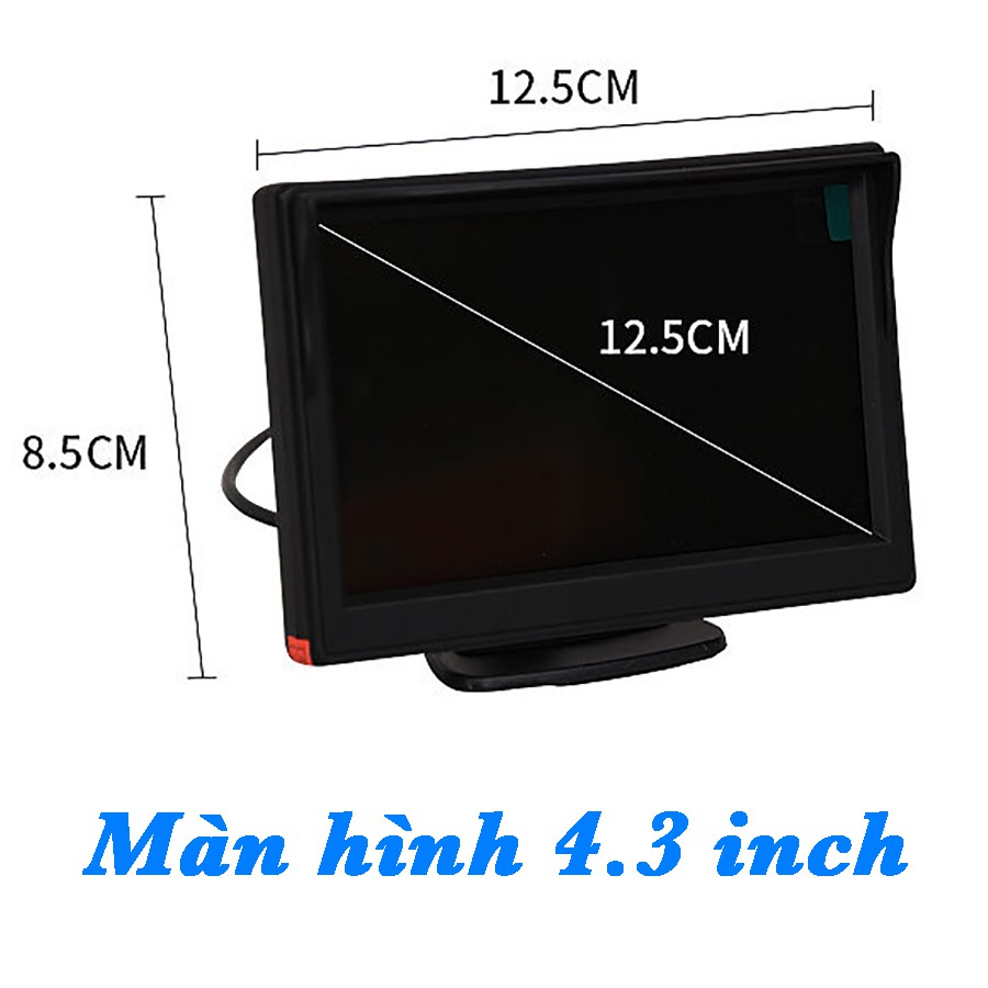 Camera 360 ÔTÔ 4 Mắt Cam, Màn Hình 4.3inch HD siêu nét, đèn LED đi đêm, cam trái, cam phải, cam trước, cam sau, BH 1 năm | BigBuy360 - bigbuy360.vn