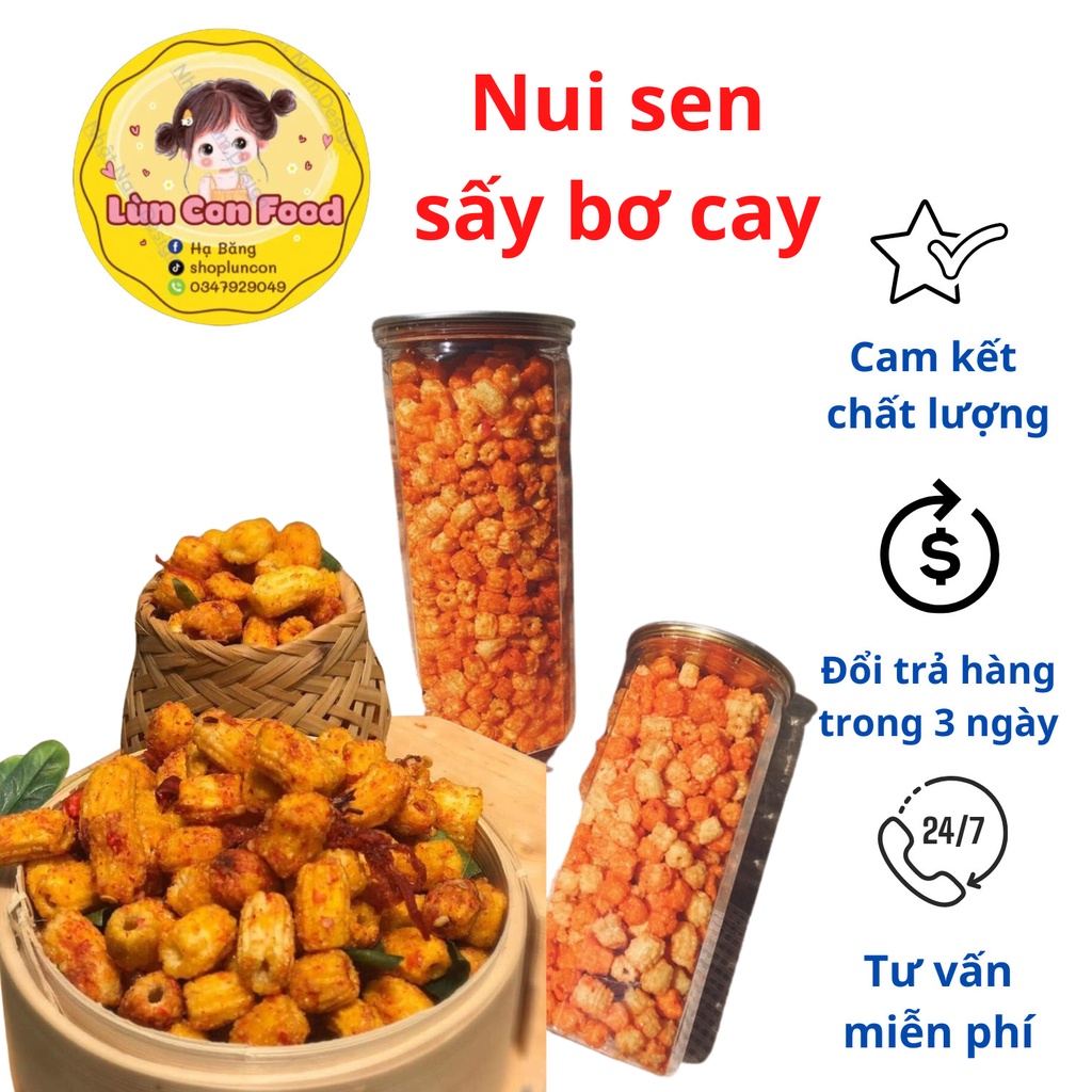 NUI SEN SẤY BƠ CAY LON PET 300GR - Lùn Con Food