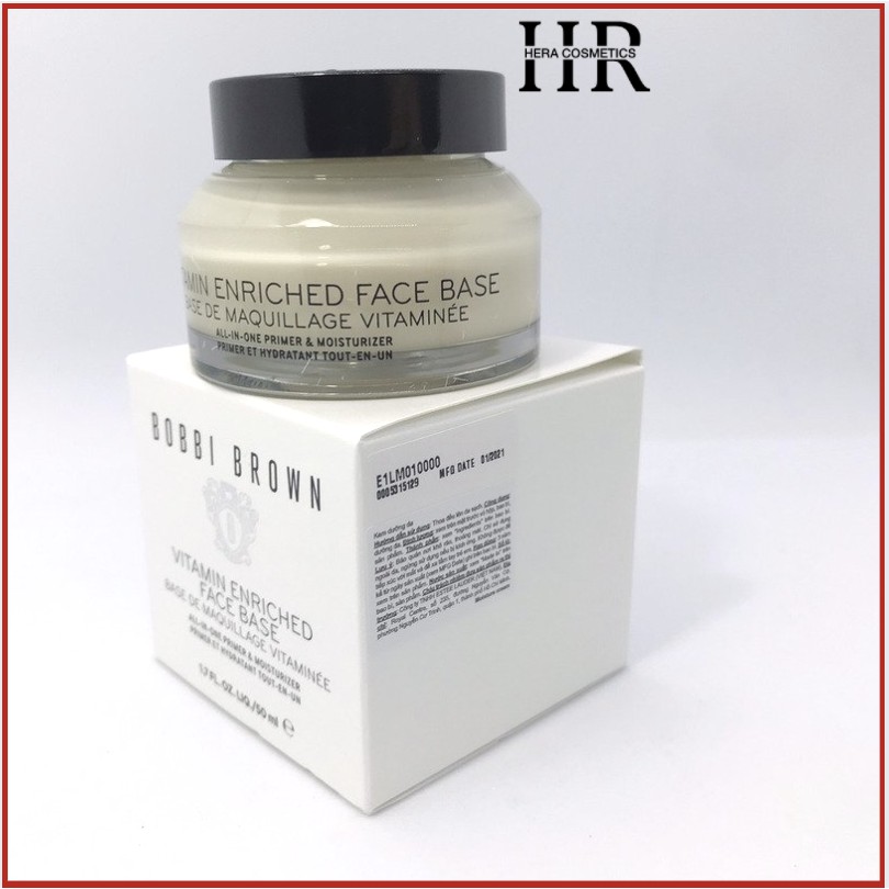 Tem Chính Hãng- Kem Lót Dưỡng Da Bobbi Brown Vitamin Enriched Face Base Primer Plus Moisturizer 50ml