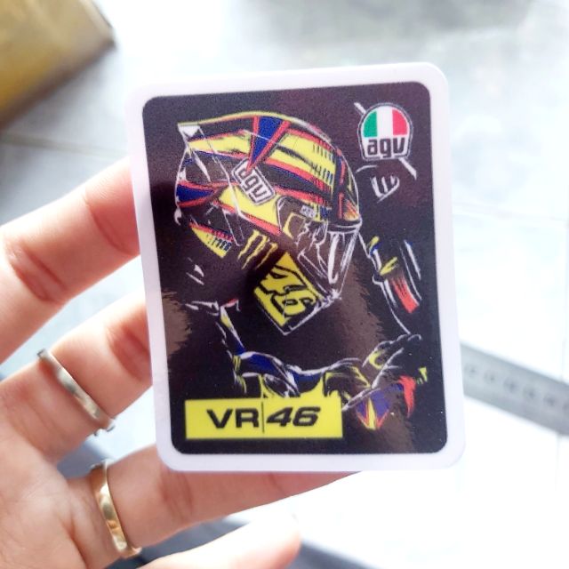 Tem Decal Agu VR 46 Dán Nón, Xe Giá Rẻ