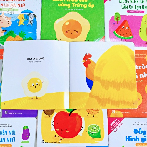 Sách Ehon Song ngữ Việt Anh Cho Bé từ 0 - 6 tuổi (bộ 10 cuốn có file nghe) | BigBuy360 - bigbuy360.vn