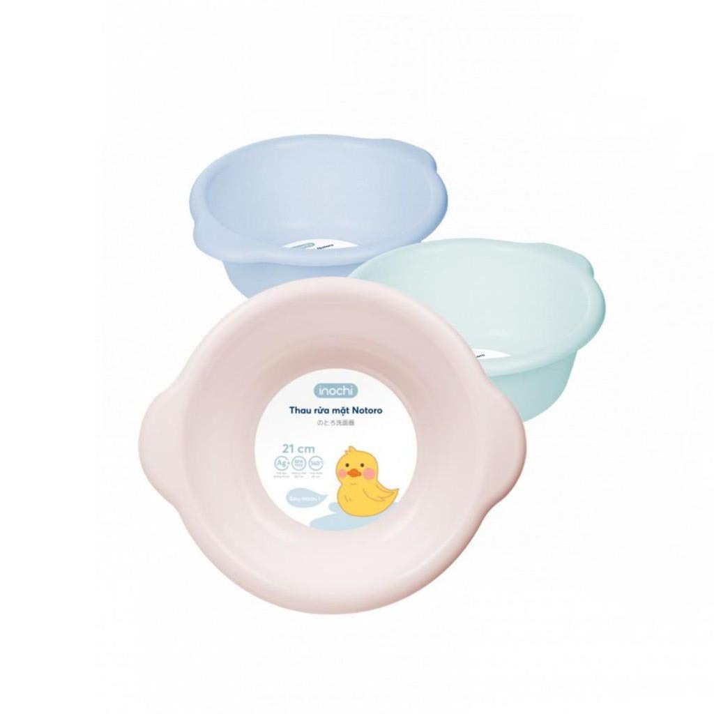 Chậu rửa mặt Inochi chất liệu nhựa an toàn cho bé size 21cm