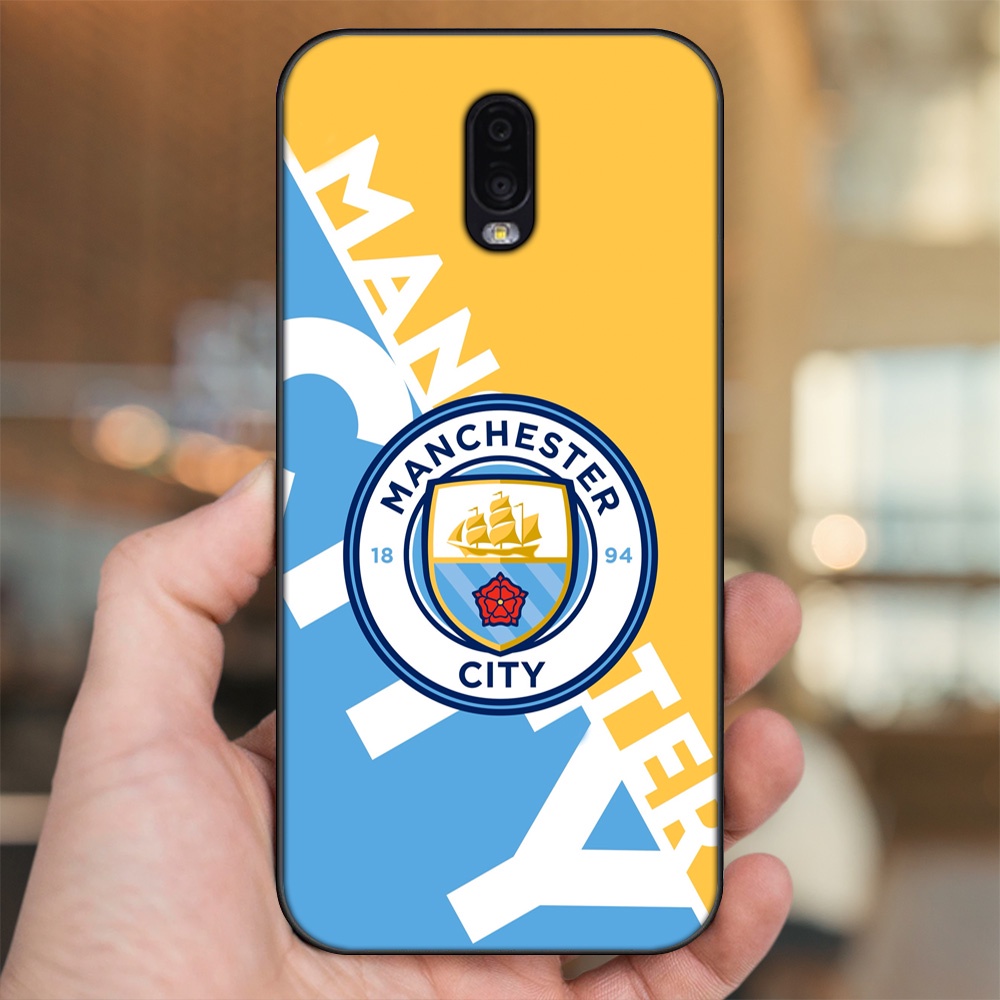 Ốp lưng Samsung J7 Plus viền đen in hình Manchester City MC