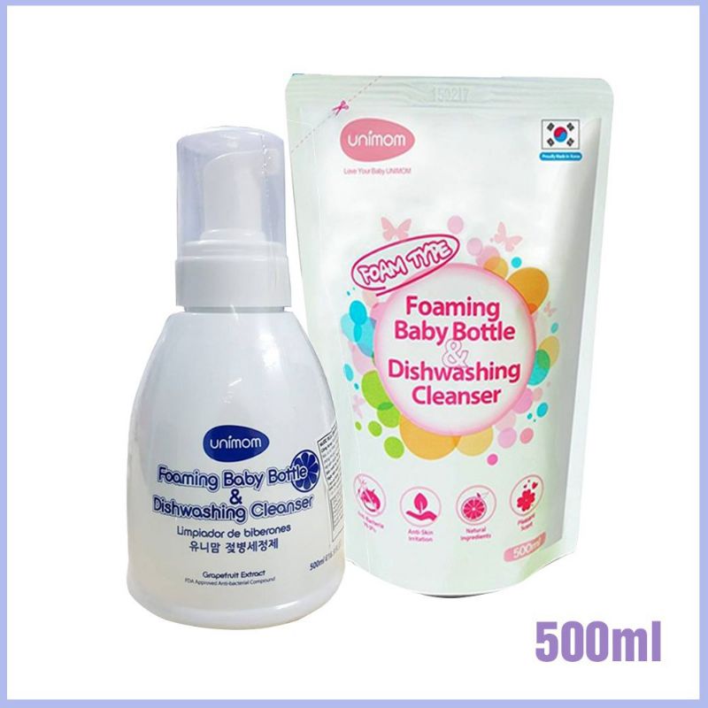 Nước rửa bình sữa unimom chai 500ml