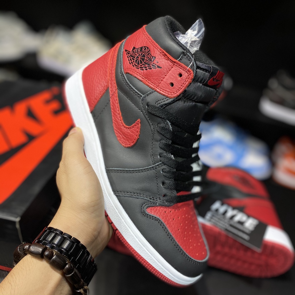 Giày sneaker Jordan 1 Bred Baned (2016) - Bản high quality