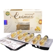 MEDSTAND EVIMAS 400IU – Bổ sung vitamin E, hỗ trợ làm chậm quá trình lão hoá da, giảm nám da, sạm da, làm đẹp da (30V)