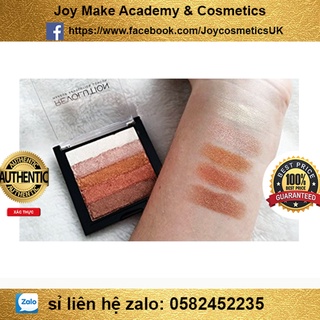Phấn mắt revolution shimmer brick rose gold bill anh