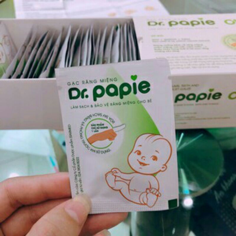 Rơ lưỡi cho bé Dr.Papie hộp 30 gói