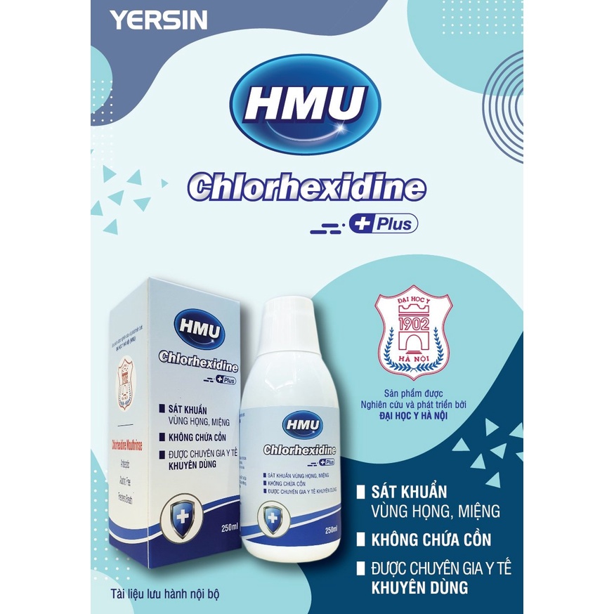 HMU CHLORHEXIDINE PLUS - SÚC HỌNG DẬP DỊCH