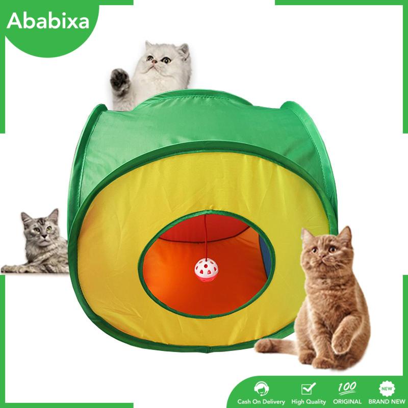 [Ababixa] Đồ Chơi Đường Hầm Chui Linh Hoạt Có Thể Gập Lại Kèm Bóng Tương Tác Cho Mèo