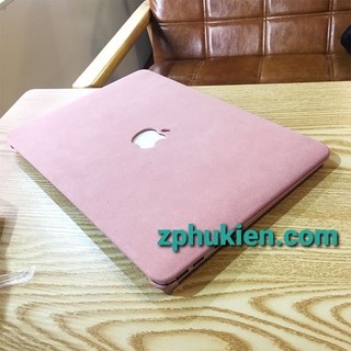 Ốp da macbook da lộn kèm lót phím