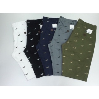 Quần short kaki nam hoạ tiết cánh chim