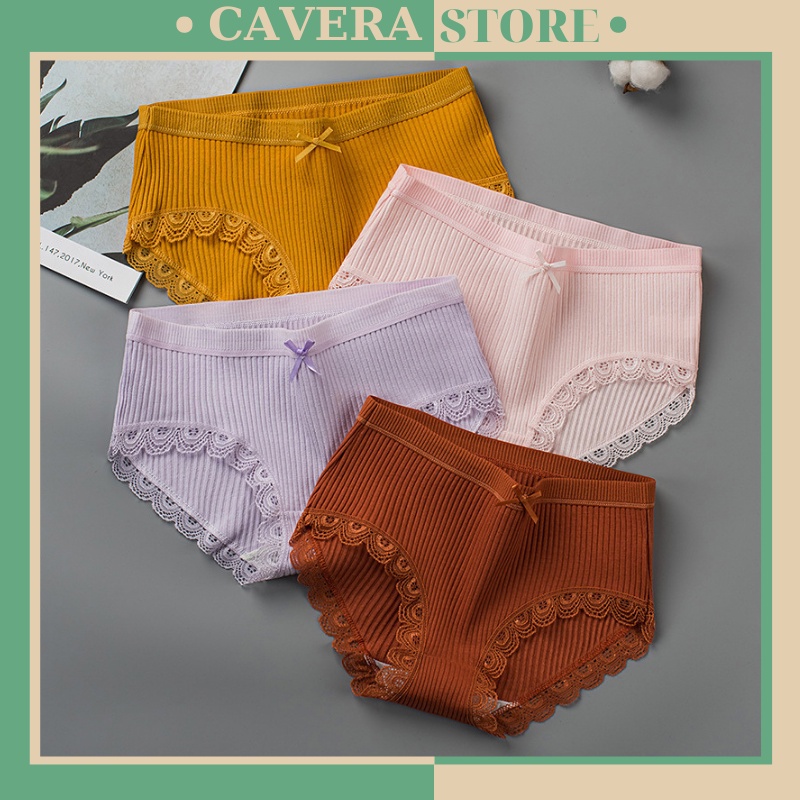 Quần lót cotton nữ viền ren gợi cảm, đồ lót gợi cảm không thiếu cho các nàng - LB08