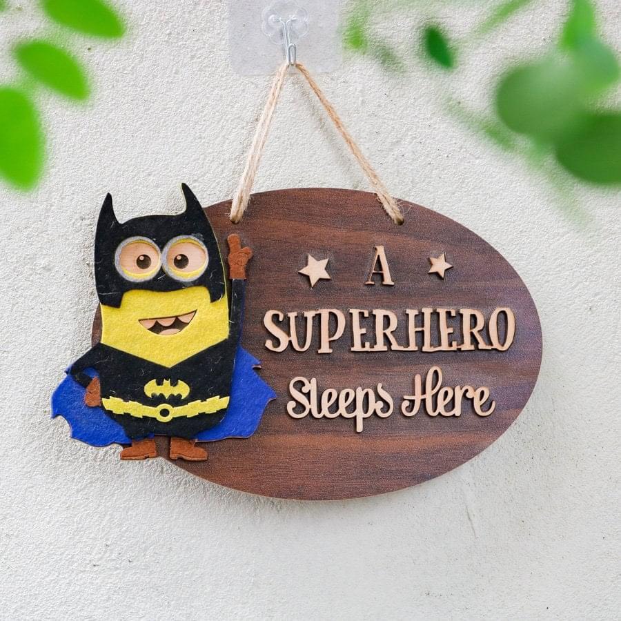 Bảng gỗ treo tường, trang trí nhà cửa treo cửa phòng bé con yêu baby room mom dad