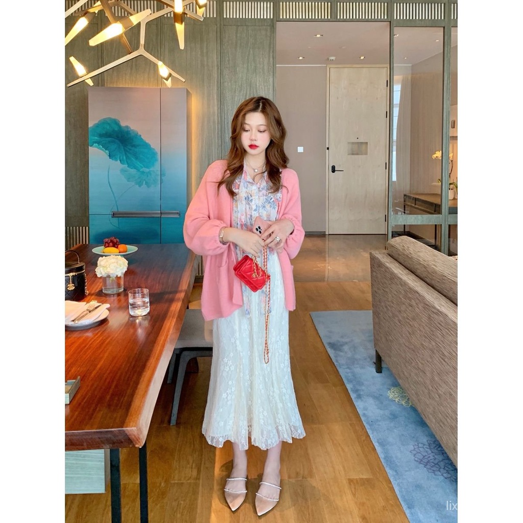 Chân Váy Đuôi Cá Lưng Cao Phối Ren Màu Trắng Thời Trang Mùa Hè Cho Nữ Sense2021Spring 15 | BigBuy360 - bigbuy360.vn