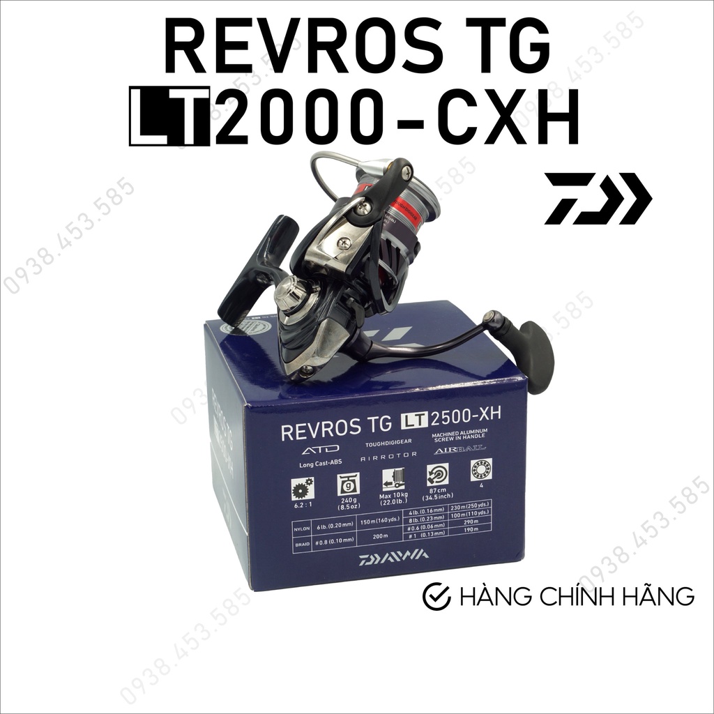 MÁY CÂU DAIWA 20 REVROS TG 2000XH / 2500XH / 3000CXH