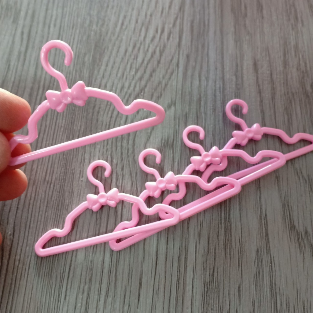 Tủ quần áo búp bê 5 ngăn size to hàng đẹp tặng kèm 10 móc áo