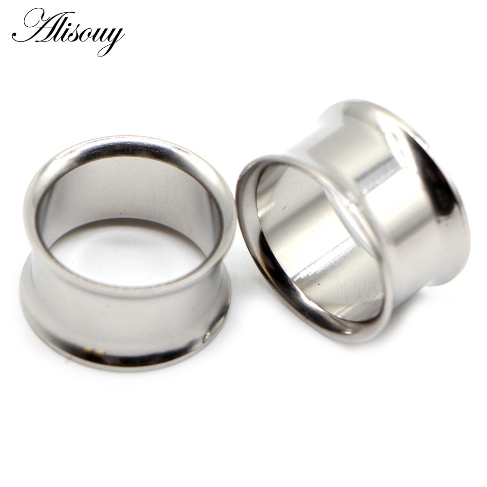 Alisouy Set 2 Khuyên Nong Tai Bằng Thép Không Gỉ Cá Tính