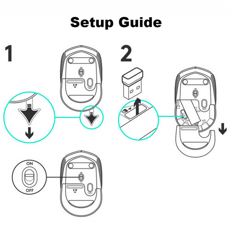 PC Chuột Không Dây Logitech M170 Cho Máy Tính