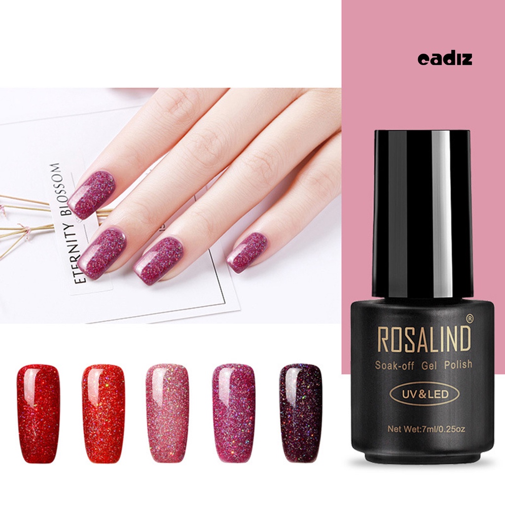 Sơn Móng Tay ROSALIND Màu Cầu Vồng Lấp Lánh Chuyên Dụng Cho Trang Trí Móng Tay Nghệ Thuật