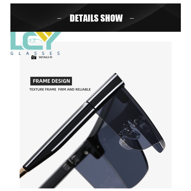 Kính Mát Gọng Vuông Lớn Thời Trang Phong Cách Âu Mỹ Cho Nữ 8670