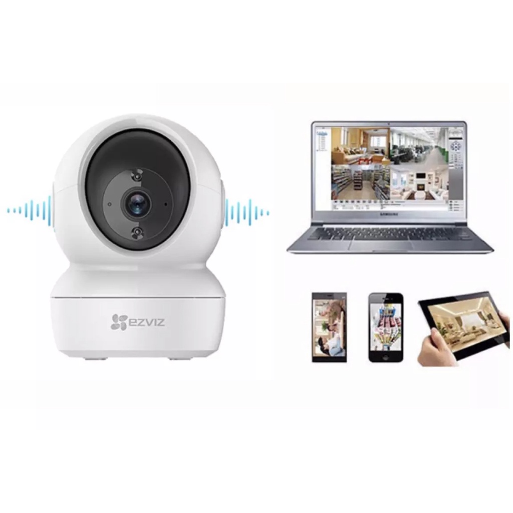 Camera EZVIZ C6N 4M 2k Xoay 360 Độ- Đàm Thoại 2 Chiều- Báo Động Chống Trộm- Wifi Trong Nhà Chính Hãng