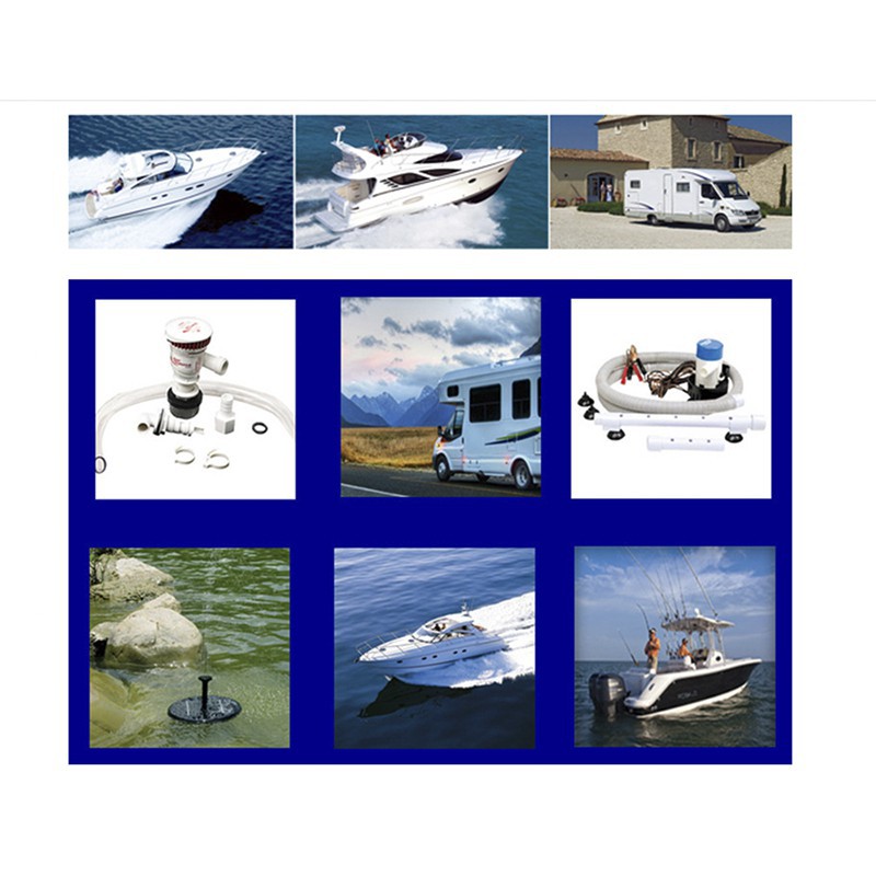 Máy Bơm Nước Tự Động DC 12V / 24V 600 / 750 / 1100 / 1200GPH