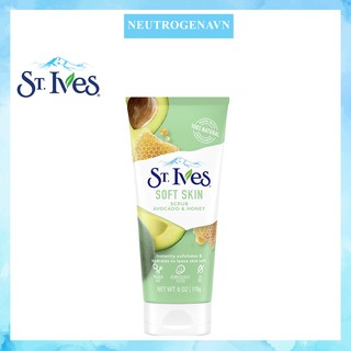 Tẩy tế nào chết St. Ives Soft Skin Avocado & Honey Scrub ( 170g )